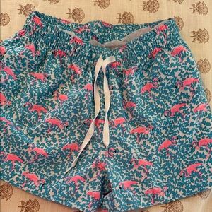 Chubbies 4in small Flamingo Print Drawstring Shorts